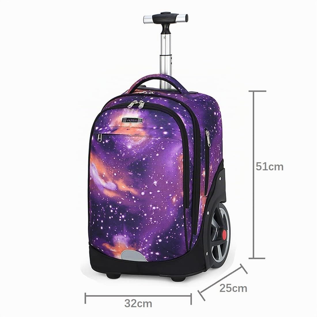 Mochilas Escolares con Ruedas, Mochila Escolar para Niños con Rueda Gran Capacidad Maleta Infantil Caja Trolley