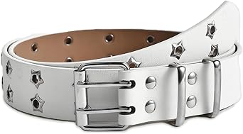 Grommet PU Leather Belts Y2K Punk Waist Belts Adjustable Waist Belt Rock Niche Design Belt for Women