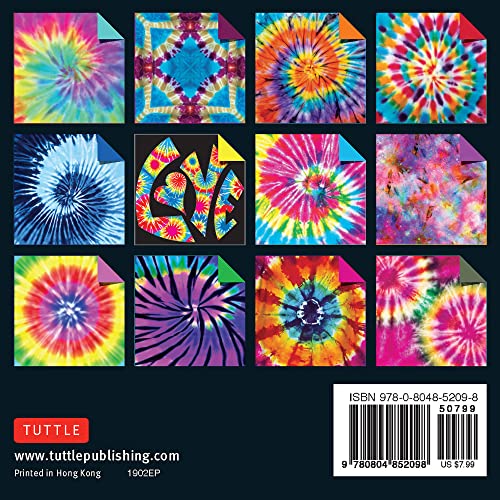 Origami Paper 300 Sheets Tie-Dye Patterns 4