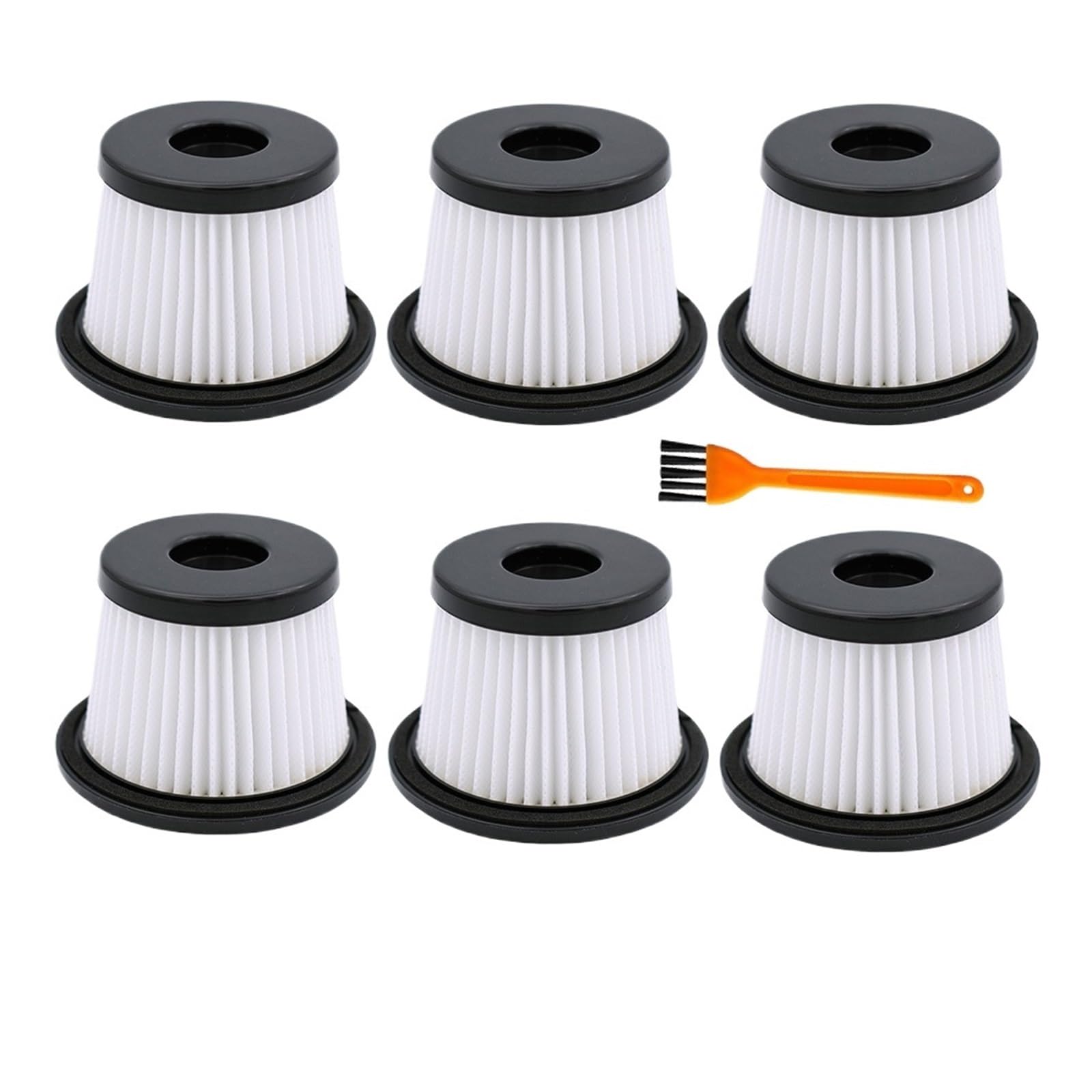 Compatible Con SILVERCREST, SHAZB 29.6 A1, Accesorios De Repuestos De Aspiradora Con Mango, Reemplazos De Filtros De Aspiradoras Lavables(6pcs)