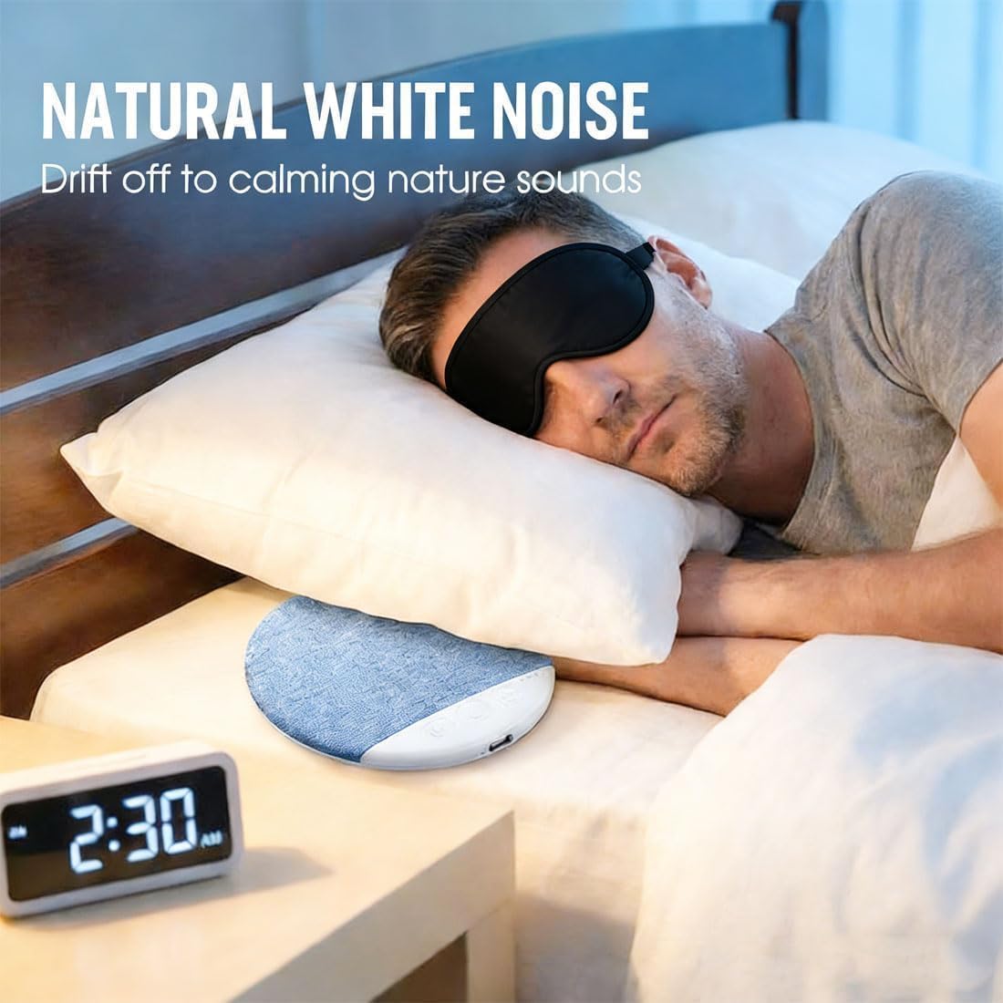 OYB Bluetooth Pillow Speaker, Mini Portable Under-Pillow SpeakerSoft Immersive Sound FieldWireless Under-Pillow speakerSuitable for (A) image 4