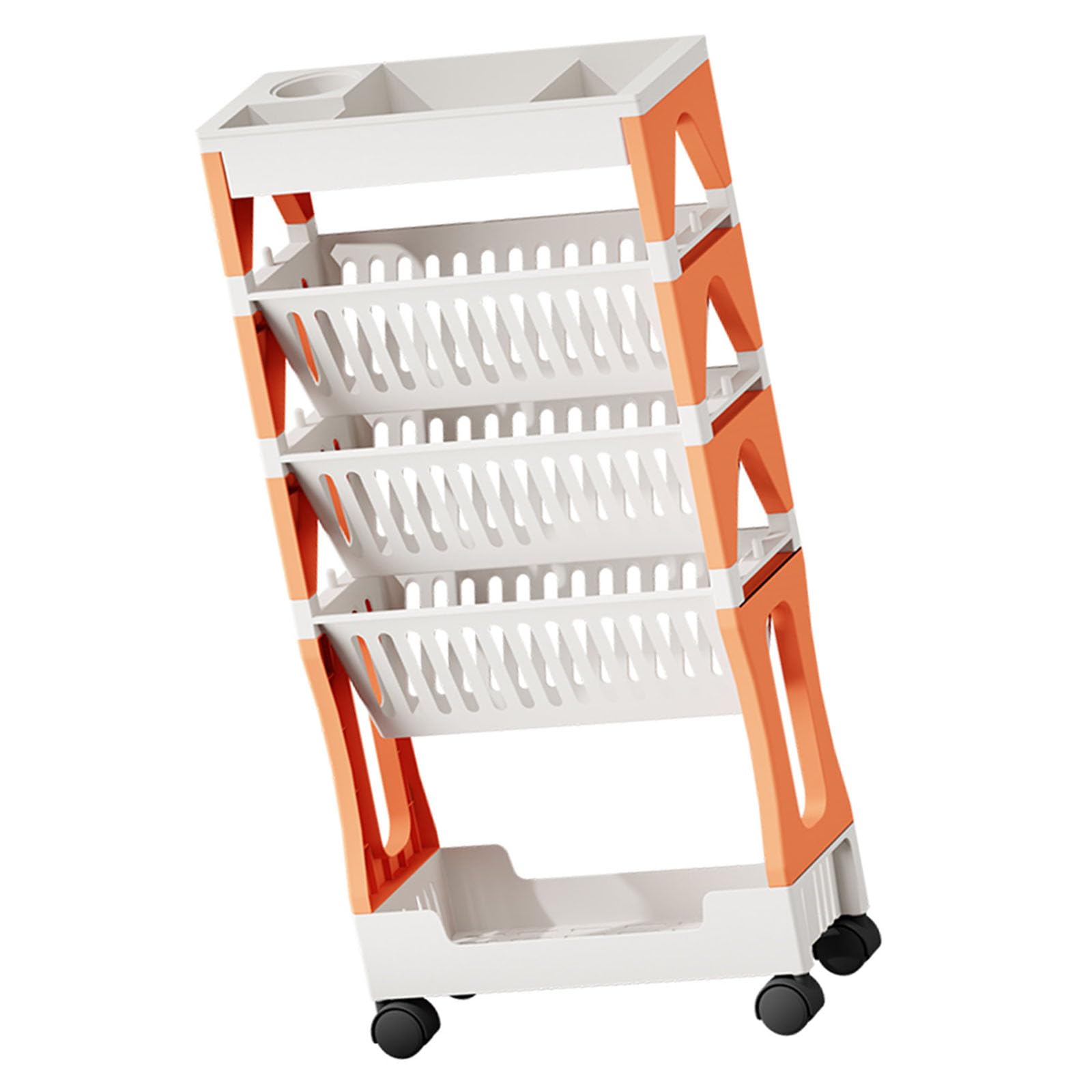 5 Tiers / 2 Tiers Mobile Utility Cart with Shelves Trolley Practical Living Room Storage Rack Easy Storage Cart