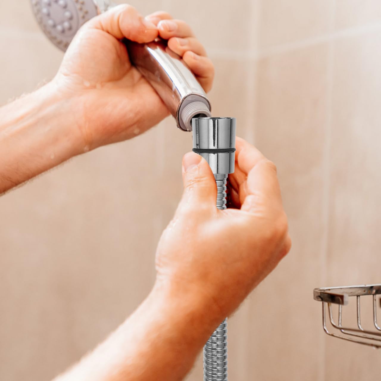 iplusmile 2m Edelstahl Duschschlauch Flexibel Druckfest Handbrause Schlauch Wasserschlauch Mit Außengewinde Innengewinde Hitzebeständig Gebrauchskomfort Badezimmer