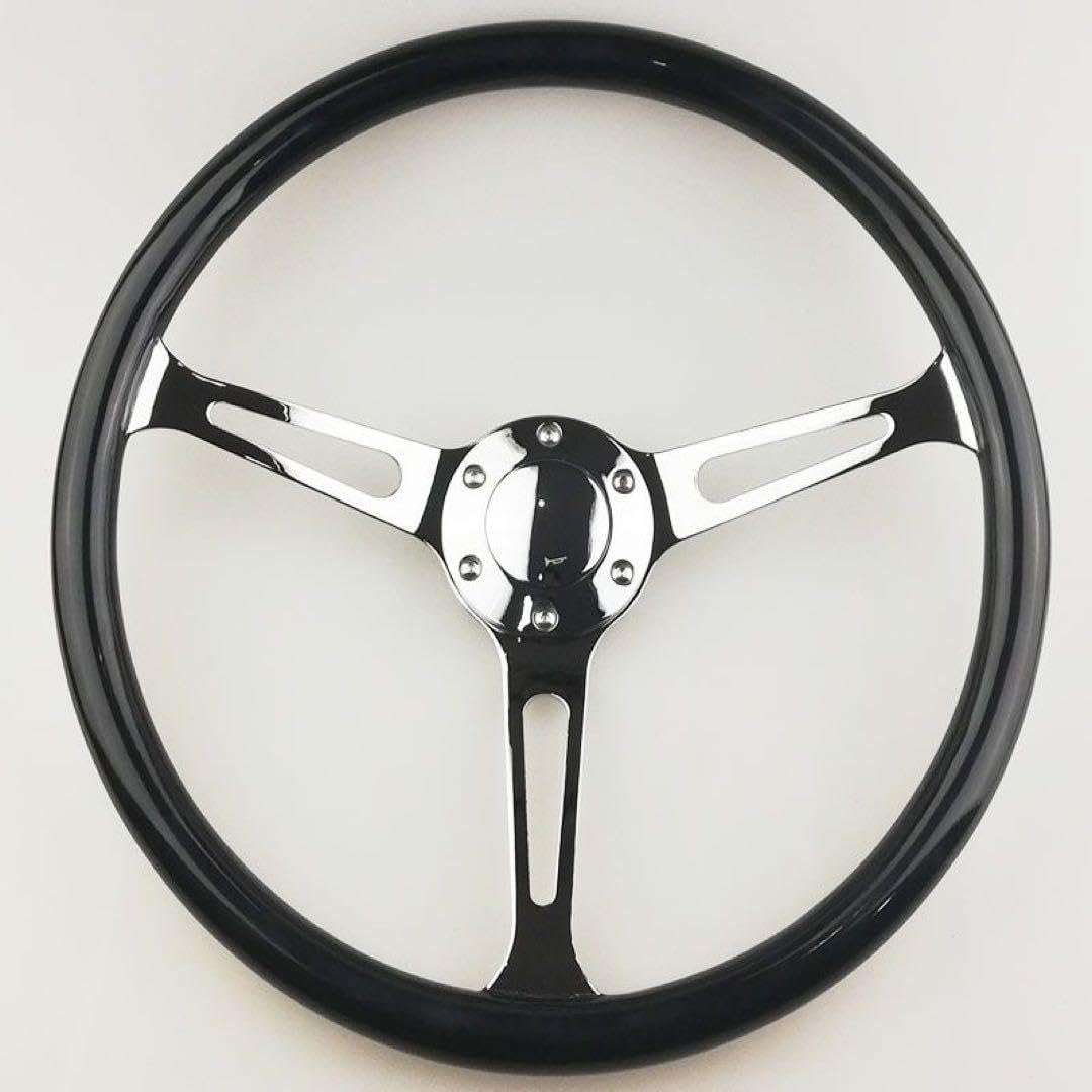 15インチ38cm電気メッキ木製ブラックレトロピーチウッドステアリングホイール 15インチ38cm電気メッキ木製ブラックレトロピーチウッドステアリング