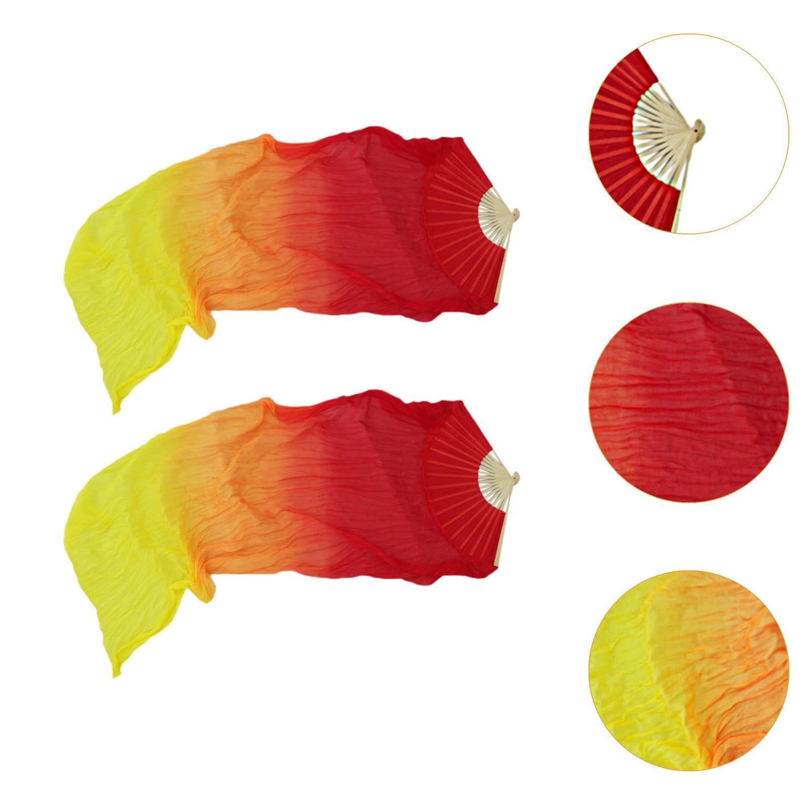 1 Par de Seda en Forma de para Danza Del Vientre, Accesorios para Disfraces de Danza Del Vientre para Mujer