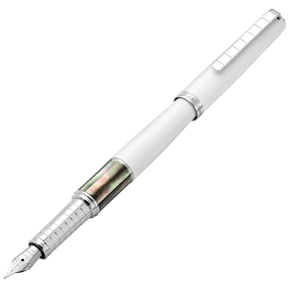 Amazon | Xezo Speed Master 万年筆 極細ペン先.マットホワイト