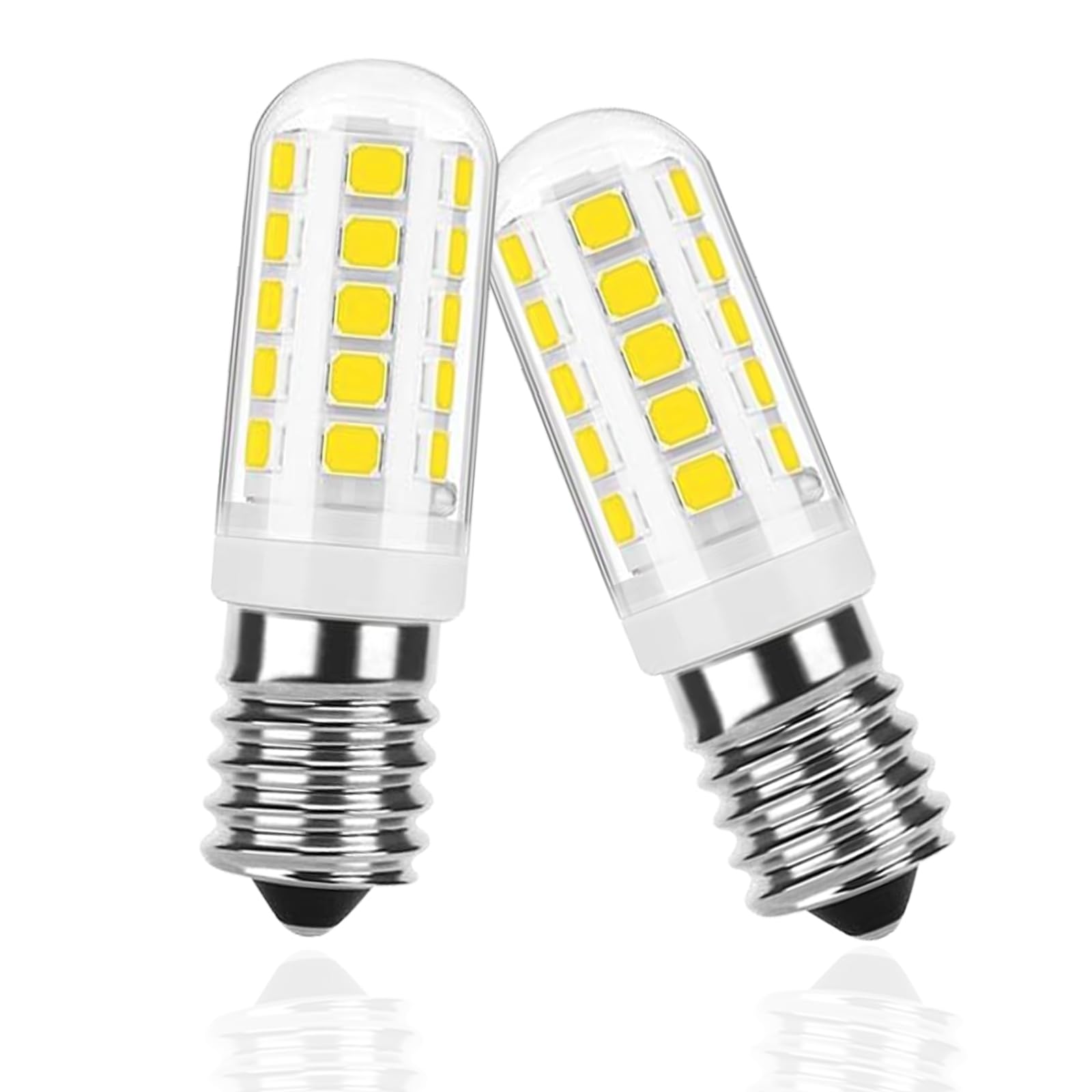 E14 LED電球，E14口金，400lm，トルコランプの交換、レンジフードの交換、4Wはハロゲン電球40W相当、省エネ、可変調光、昼光色6000K 、全配光タイプ、高輝度、2個入り