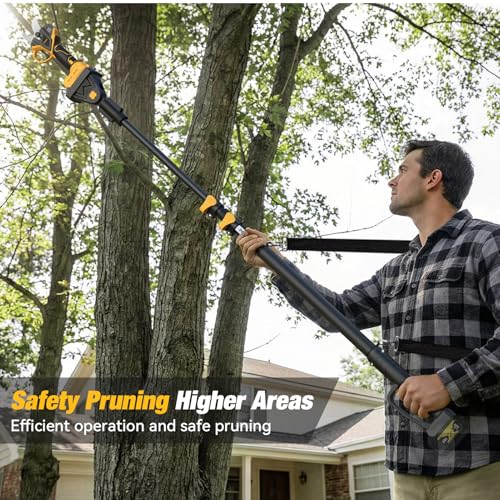 Image of 2-In-1 Electric Pruning Shears for Dewalt 20v Max Battery, 1.6 inch Cutting Diameter Cordless Pole Pruners 20v - Brushless Motor, 4 Modes Electric Pruning Shears for Gardening & Tree Trimmer (No Battery)