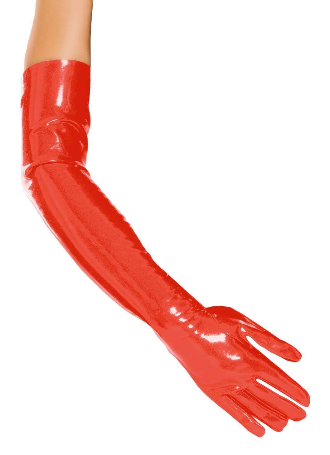 Insistline hautenge oberarmlange Datex Latex Handschuhe, XXL rot Drogerie & Körperpflege