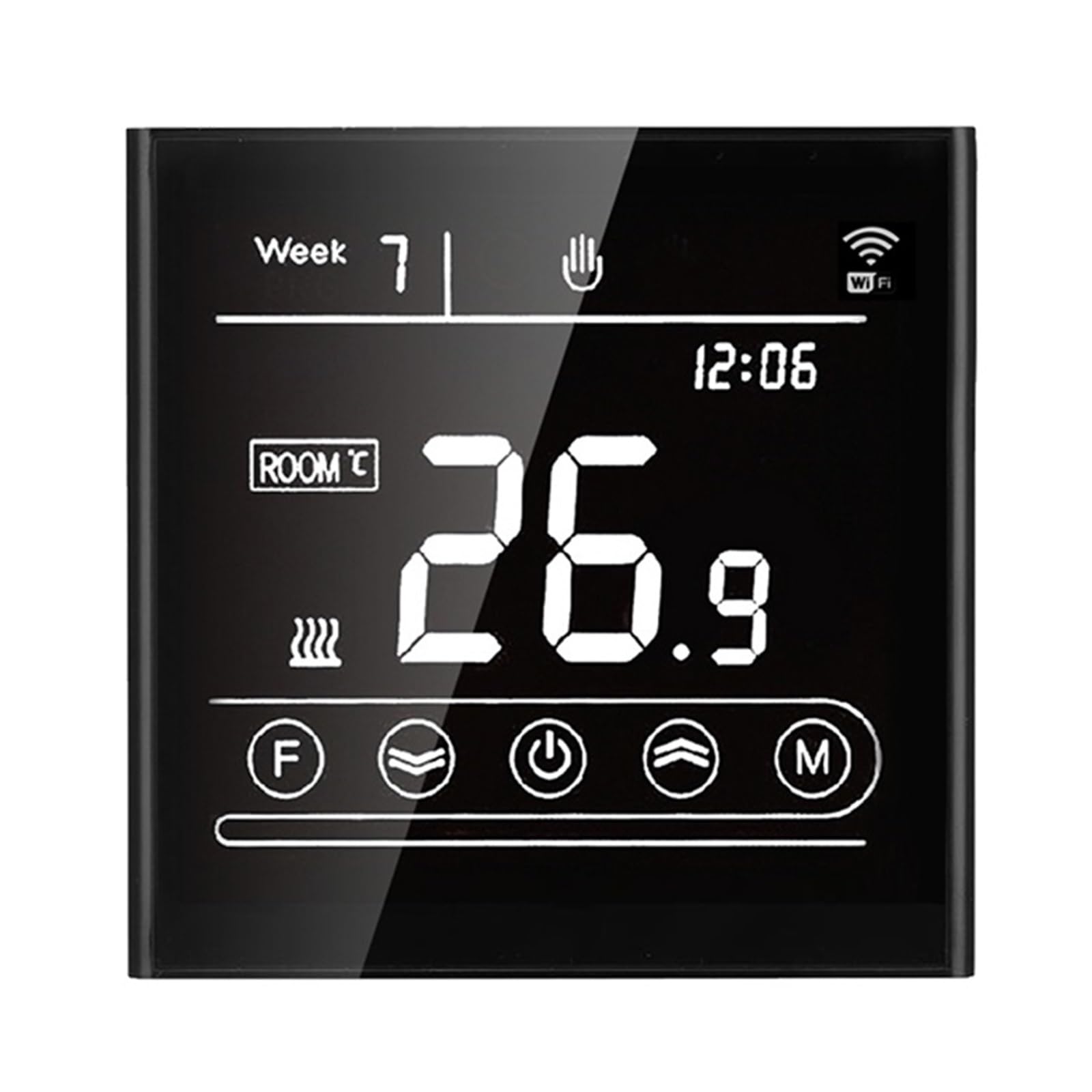 Smart WiFi Termostat z ekranem dotykowym Regulator temperatury Elektryczne ogrzewanie podłogowe Kocioł gazowy działa łAtwy W UżYciu(MK70HW,Gas Boiler)