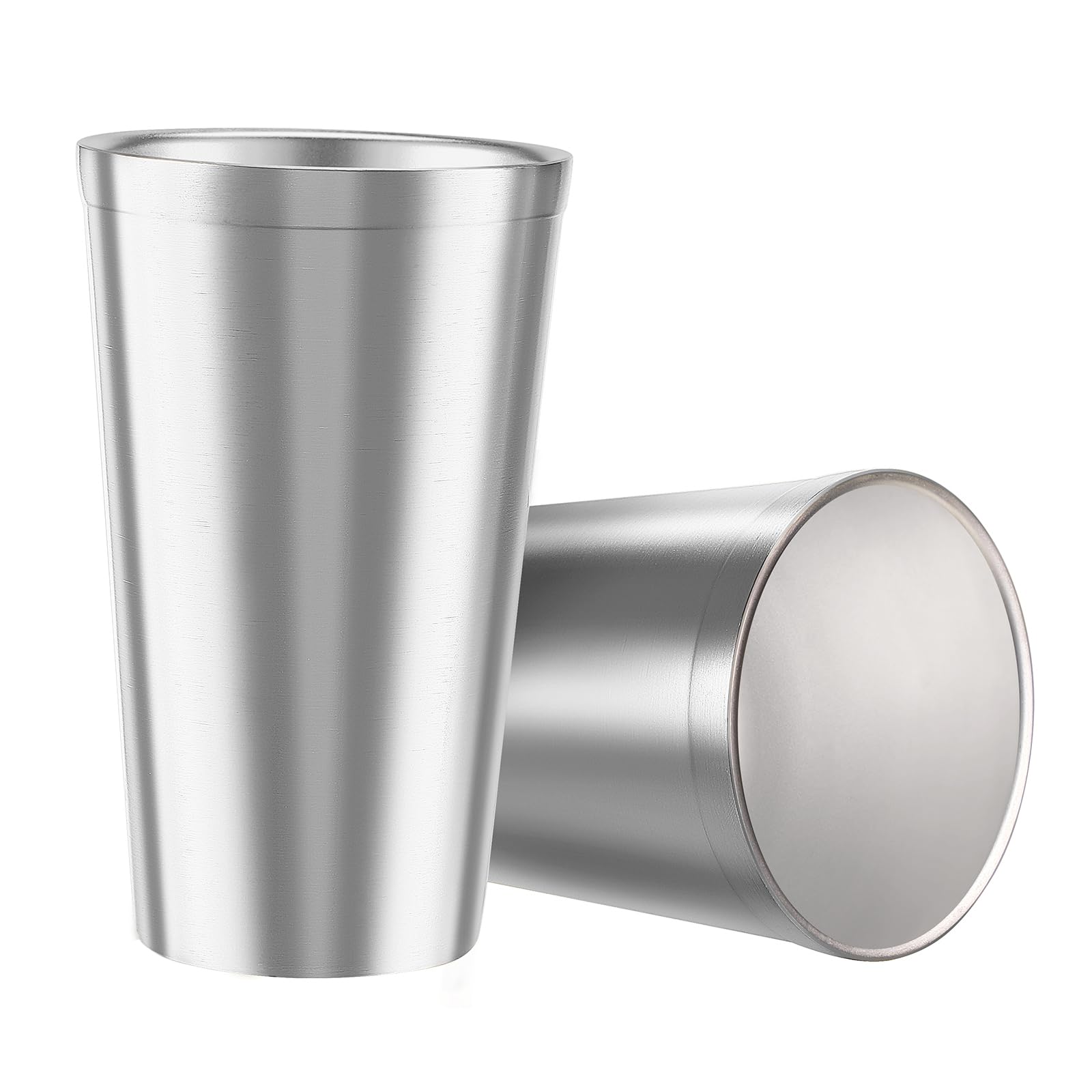 Tazze Da Campeggio Impilabili Bicchieri In Acciaio Inox 300 Ml, Doppia Parete, Infrangibili, Motivo Martellato - Impilabili, Ideali Per Birra, Succo, Campeggio Tazze Campeggio