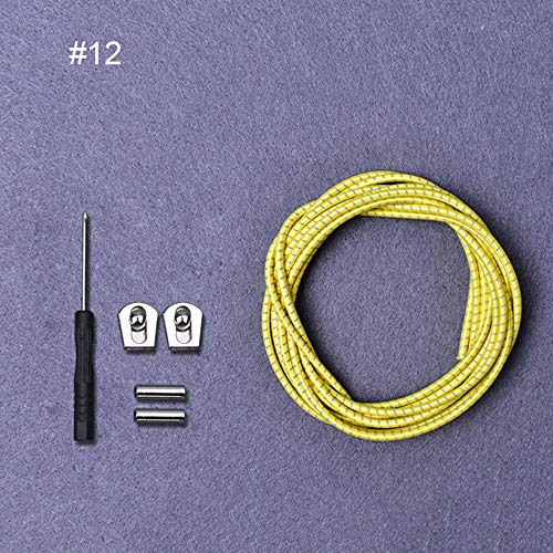 Edhua Cordones de Zapatos, Cordones de Zapatos de Arranque, Cordones de Zapatos Elásticos sin Corbata, Talla única para Todos, Gran Variedad de Colores
