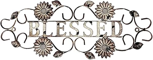 Miniatura 9 de T&Garice Letrero de metal rústico con texto en inglés "Family Cutout Words", decoración de pared para colgar en la familia, letras familiares, arte