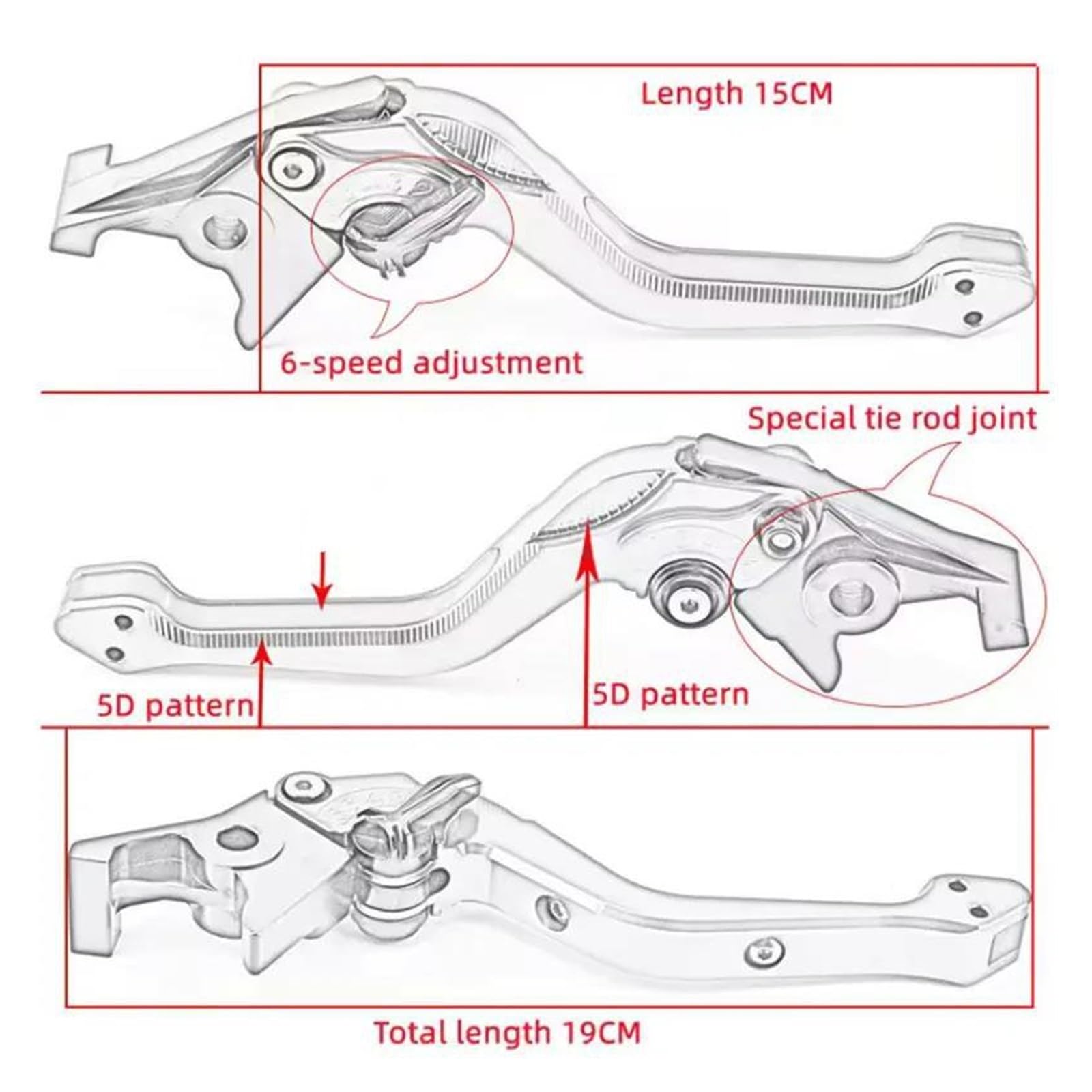 Leve Manubrio Per Z1000 Per Z 1000 2007-2010 2011 2012 2013 2014 2015 2016 Leva Del Freno Regolabile Accessori Moto Maniglia A Leva Della Frizione Del Freno Leve Freno Frizione(5)