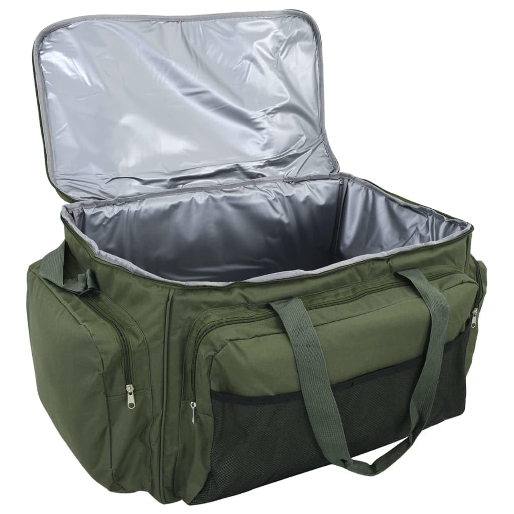 Angeltasche Wasserdicht 57x35x34cm Große Angelkoffer Tasche aus 600D Oxford Gewebe mit Isolierung für Angelausrüstung Zubehör