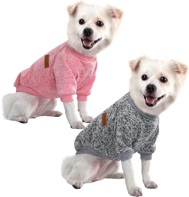 HuaLiSiJi Ropa Perro Chihuahua Sudadera Perro Pequeño, Sudadera Elástico Suave Cómodo y Cálido