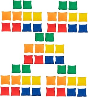 TOYANDONA 50 Peças Saco De Feijão De Lance De Areia Saco De Feijão Jogar Jogo Crianças Jogando Sacos De Areia Mini Sacos De Feijão Quebra-Cabeça Brinquedos Saco De Feijão Brinquedo Jogar