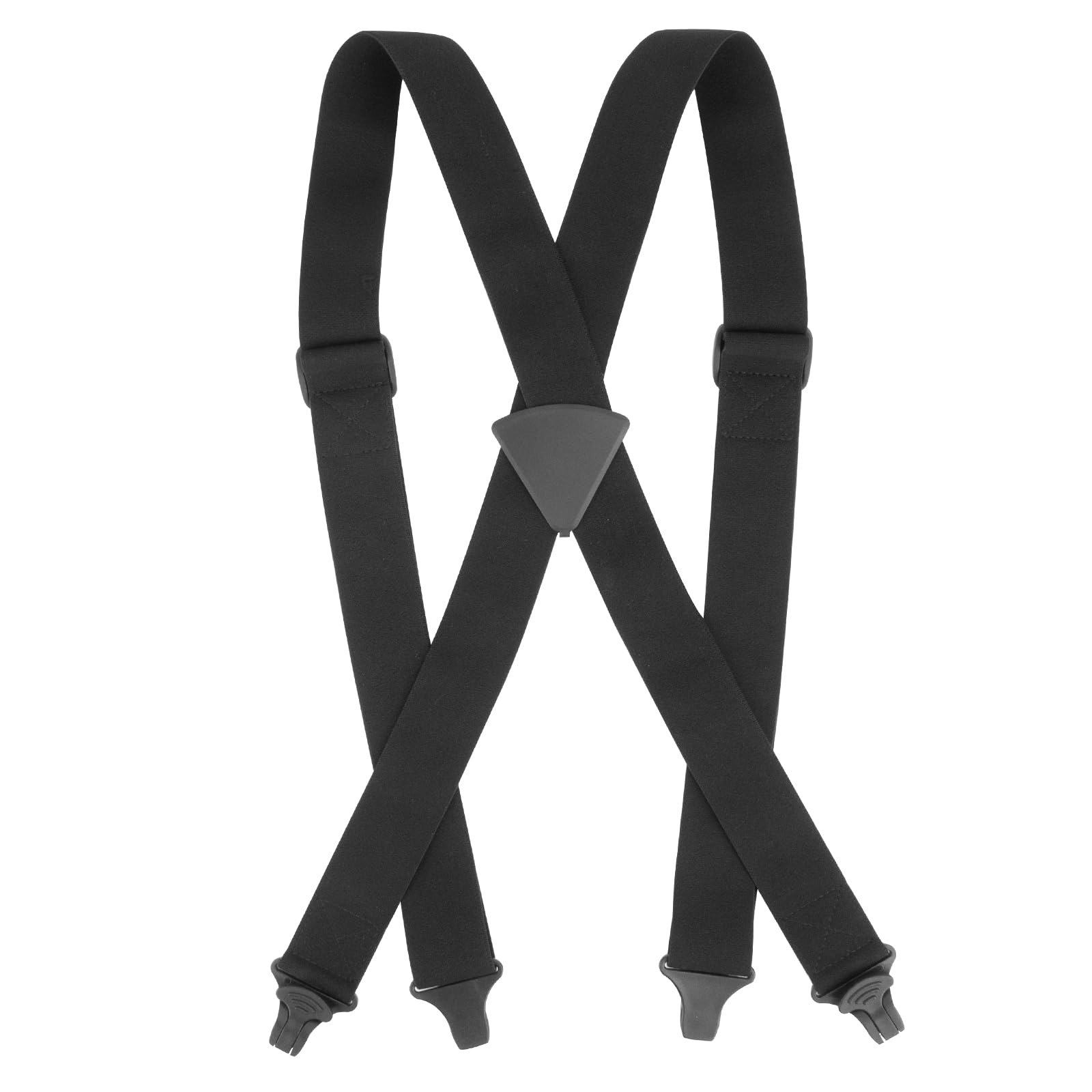 Ski Pant Suspenders For Men & Women 1.5-Inch Wide Ski Suspenders Men Black Elastic Adjustable Mens Suspender Heavy Duty Clips Men's Classic X-Back Suspender-image-1