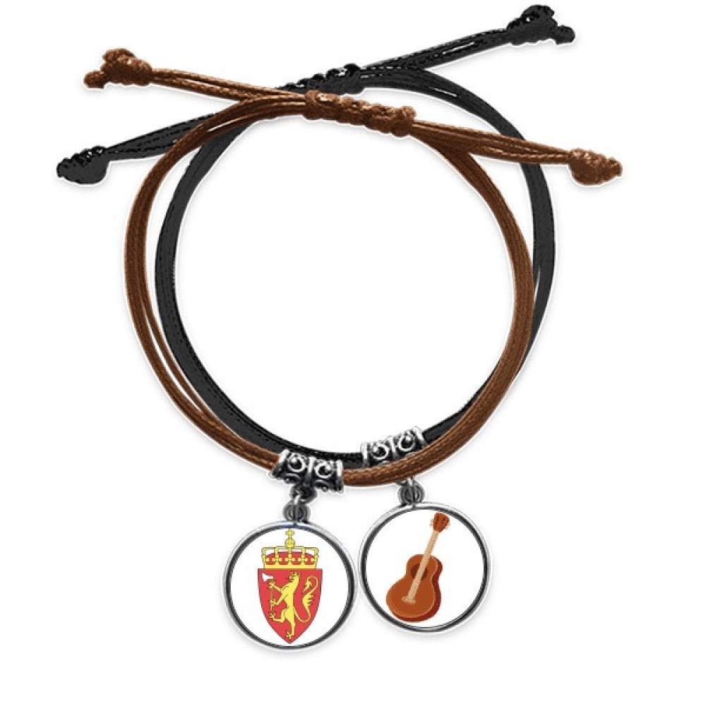 Pulsera de cuerda y cuero noruega ideal para regalar a amantes de la música 3