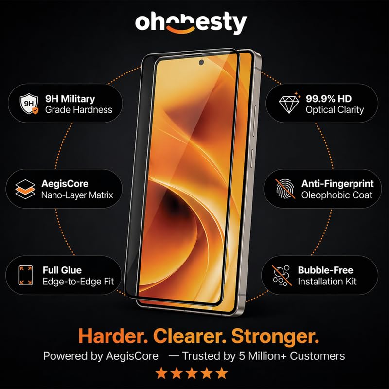 Image of UNBREAKcable Tempered Glass Screen Protector Compatible with Samsung Galaxy S26 | Full Coverage 9H Hardness, Scratch & Impact Resistant, HD Clear, Bubble-Free Easy Installation- Pack of 2