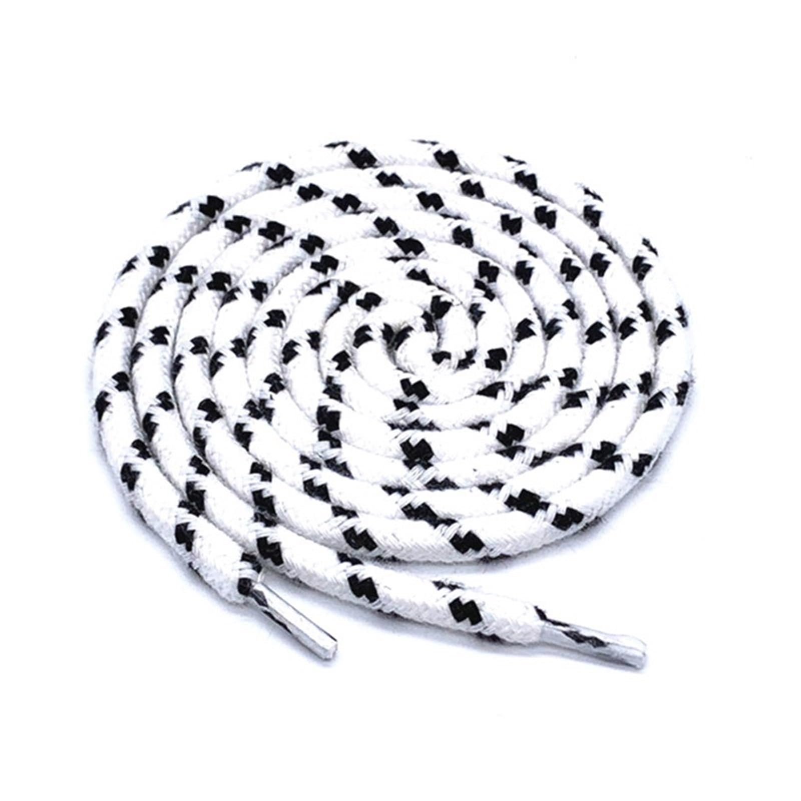 Replacement Drawstrings Sweatpants Drawstring Strap Polyester Waistband Plastic Head Rope Hoodies Thread Shoes Band DIY Sewing Supplies Accessories Drawstring Replacement Cord(Black White)