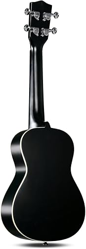 Miniatura 5 de Guitarra eléctrica hawaiana Ellen Concert estilo ukelele de 23 pulgadas Spruce Mahogany Ukulele Hawaii, Negro