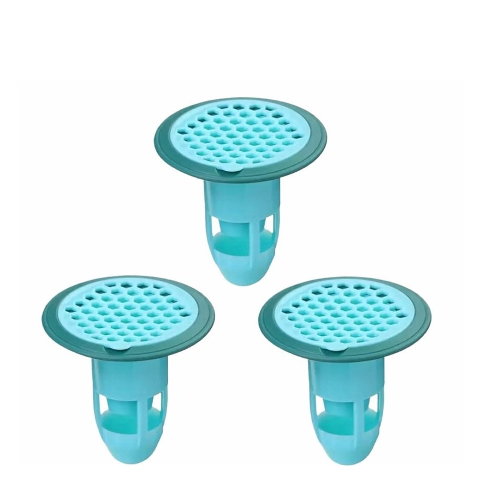 Couvercle de crépine de drain de douche de bain haute durabilité lot vert de 3 pièces