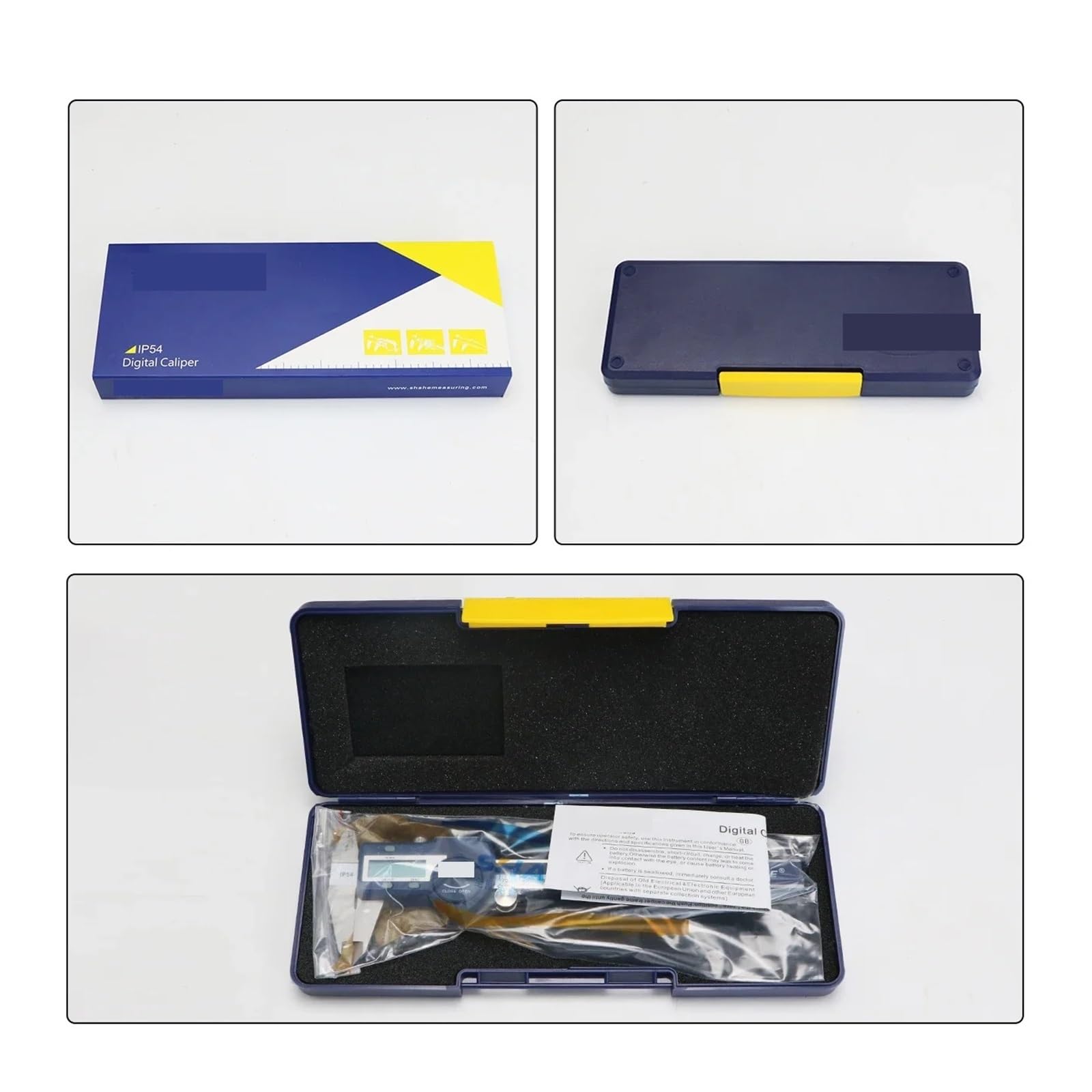 Digitaler Messschieber, IP54 150/200/300 mm digitales elektronisches Messschieber-Lineal, digitaler Messschieber, Edelstahl-Messschieber für Heimwerker/Haushalt(0-150mm)
