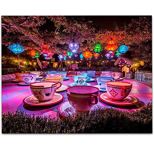 Disneyland Mad Hatter's Tea Party - 11X14 Unframed Art Print - Great Gift Under $15 For Disney Lovers #TOP9