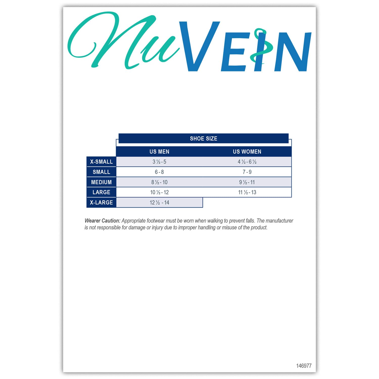 NuVein 8-15 mmHg Medical Compression Socks, Mid Calf Crew Length, Padded Cushion Foot, White, Medium