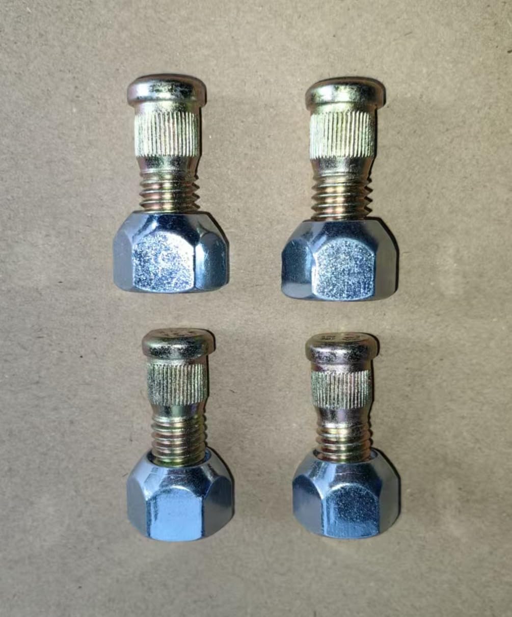 4pcs 7/16"-14 Wheel Stud 710-0852 & Lug Nuts Replacement for CUB Cadet MTD Sears Troy-Bilt Yard-Machines Craftsman Mustang XP Bronco Colt Zero Turn Lawn Mower