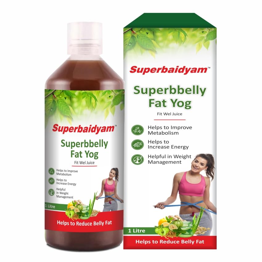 Superbaidyam Superbbelly fat Yog Fit wel Juice 1000ml | Helpful in Weight management (B0DCS1XCCD) Amazon Price History, Amazon Price Tracker