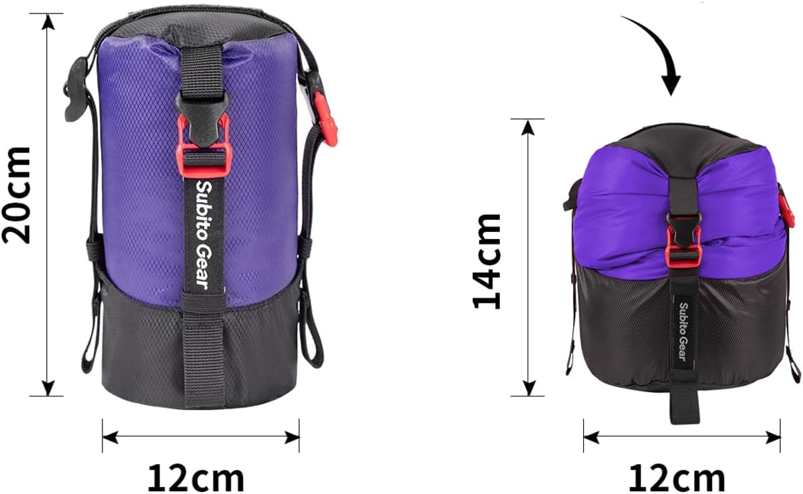 Ultralight 70D Nylon Compression Stuff Sacks for Travel & Camping