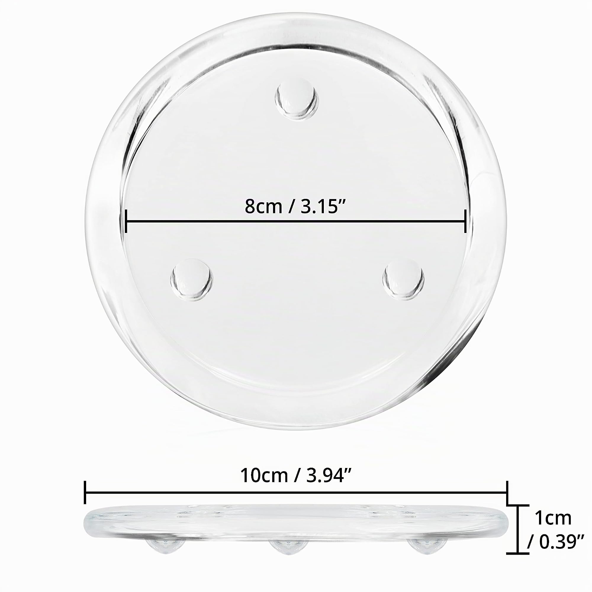 Belle Vous Support Bougie Verre Transparent Lot de 12 Bougeoir Décoration Maison Centre de Table