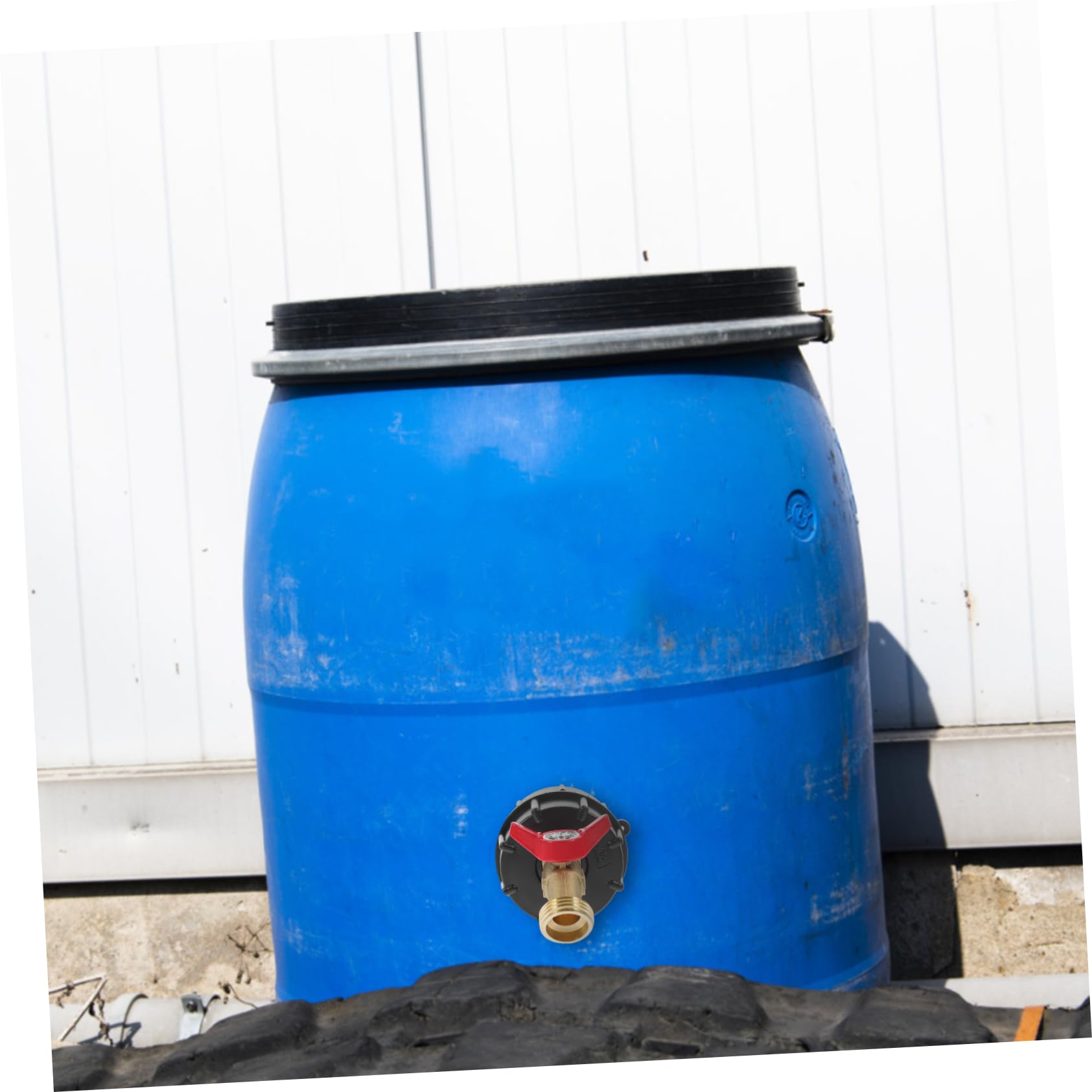 UPKOCH 4 Pièces Accessoires de connecteur de Godet Robinet fourre-Tout IBC Robinet de barils de Tonne Adaptateur de Tuyau d'eau fourre-Tout IBC raccords de barils IBC Ton cuivre