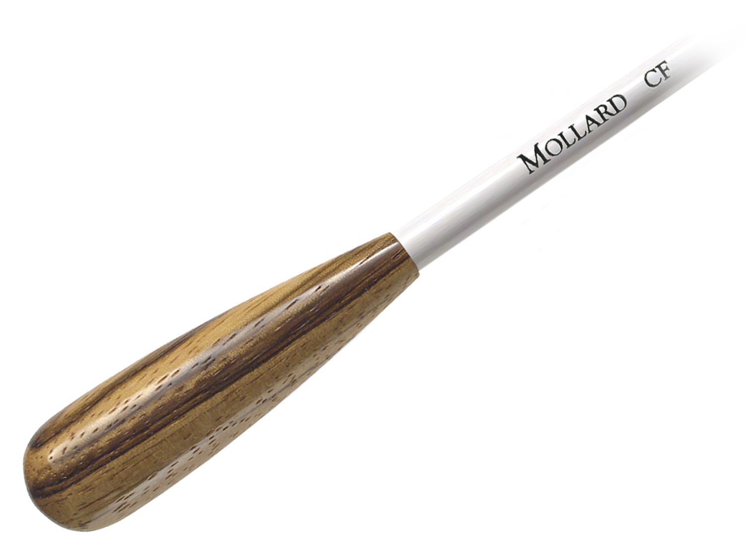 Mollard E16ZWCF - Batuta Mollard con mango de madera de zebrano, color blanco