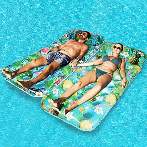 Parentswell 2 Packs Inflatable Pool Float Raft And Pool Floats Hammock，Cooling Swimming Pool Toys For Outdoor Summer Fun #TOP3