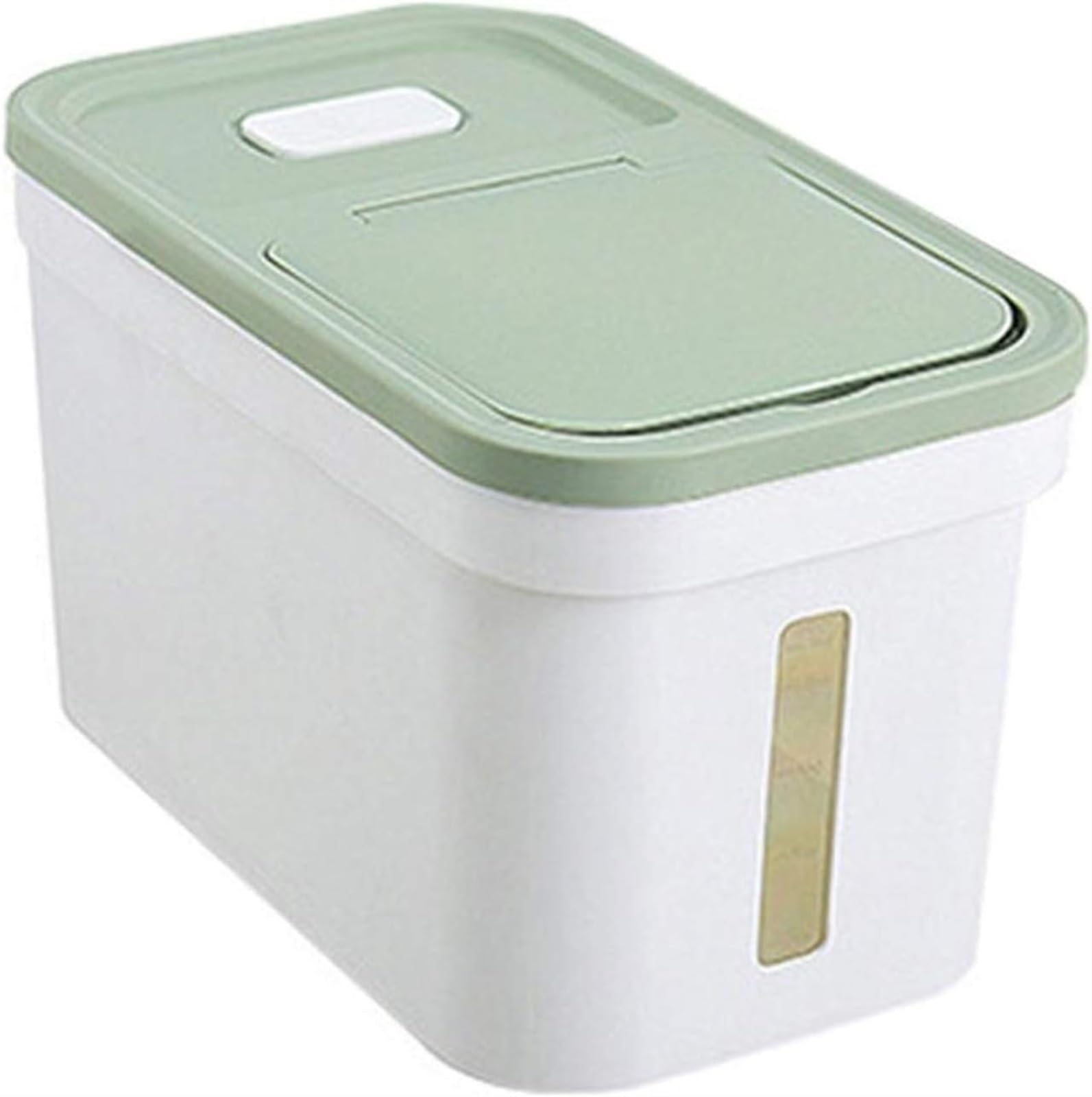 xcops Storage Box Rice Storage Tank Household Rice Storage Box 10kg Moisture-sealed Rice Storage Container,Sealed Insect-Proof and Moisture-Proof Rice Box (Color : Green)