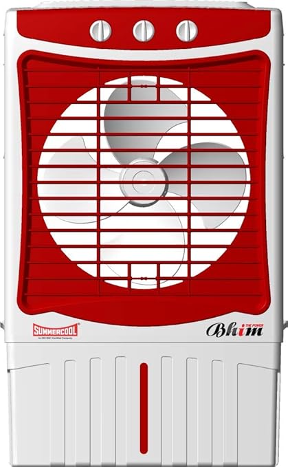 SUMMERCOOL Bhim The Power Air Cooler - 60 Litres, White & Red