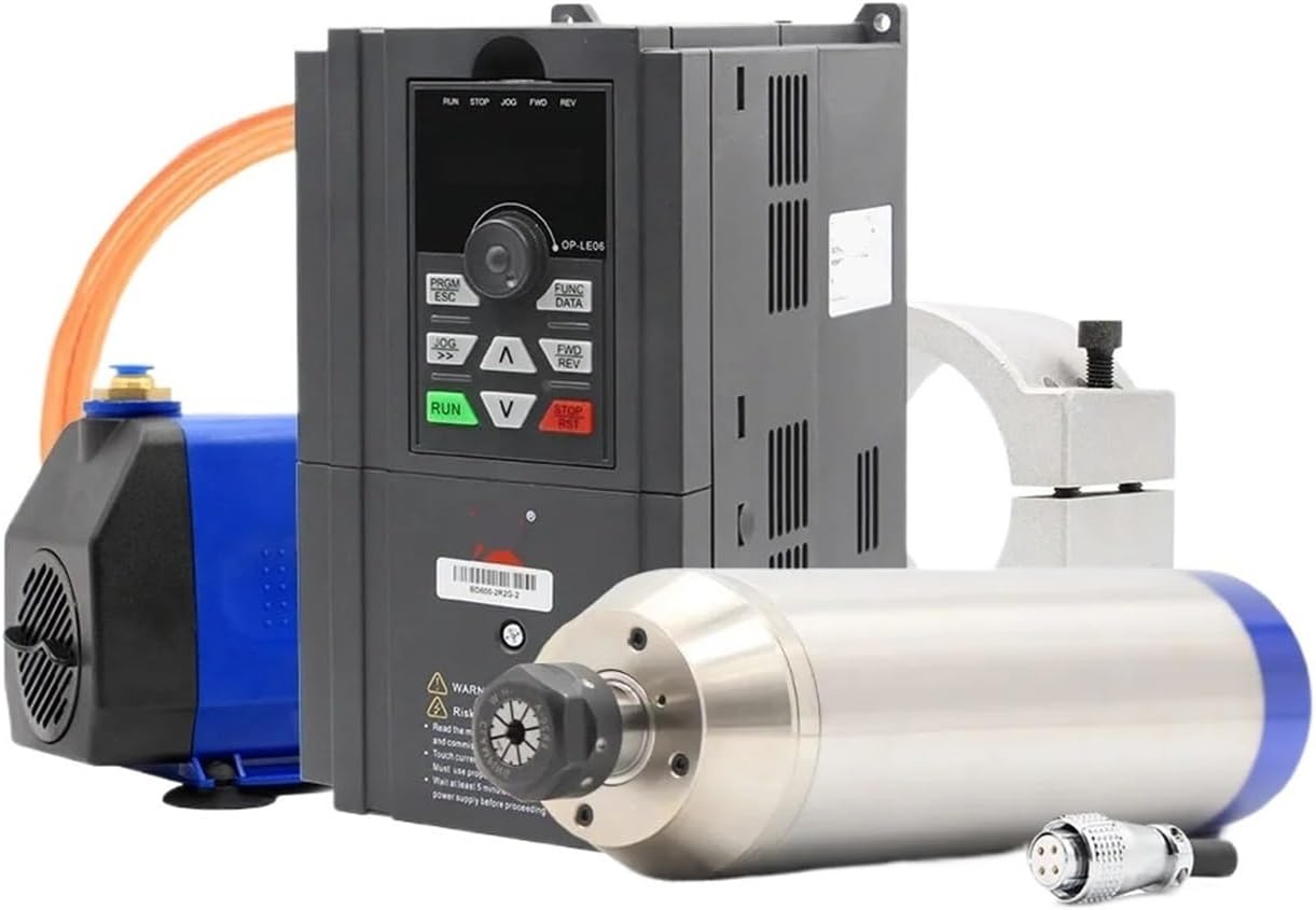 ER20 D80 Metal Water Cooled Spindle Motor Kit 2.2KW(400Hz-24000rpm,380v fast)