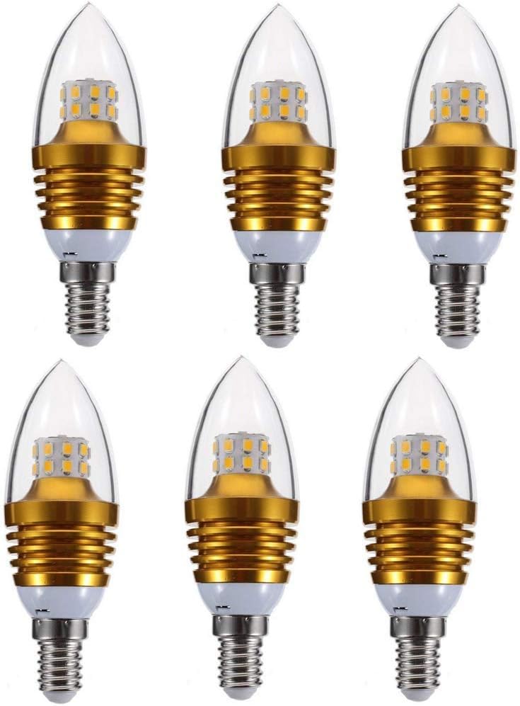 K JINGKELAI E14 LED Candelabra Bulb 5W LED Candle Bulbs,for Crystal