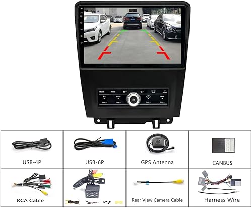 Miniatura 5 de Para Ford Mustang Radio Upgrade 2010 2011 2012 2013 2014 Android Stereo Reemplazo QLED 1280 * 720 8Core CPU Carplay Android Auto Cámara libre