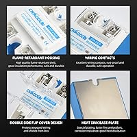 Vista 2 de Relé de Estado Sólido SSR-25DD con Disipador de Calor DC a DC 25A Entrada 3-32VDC a Salida 5-220VDC Monofásico