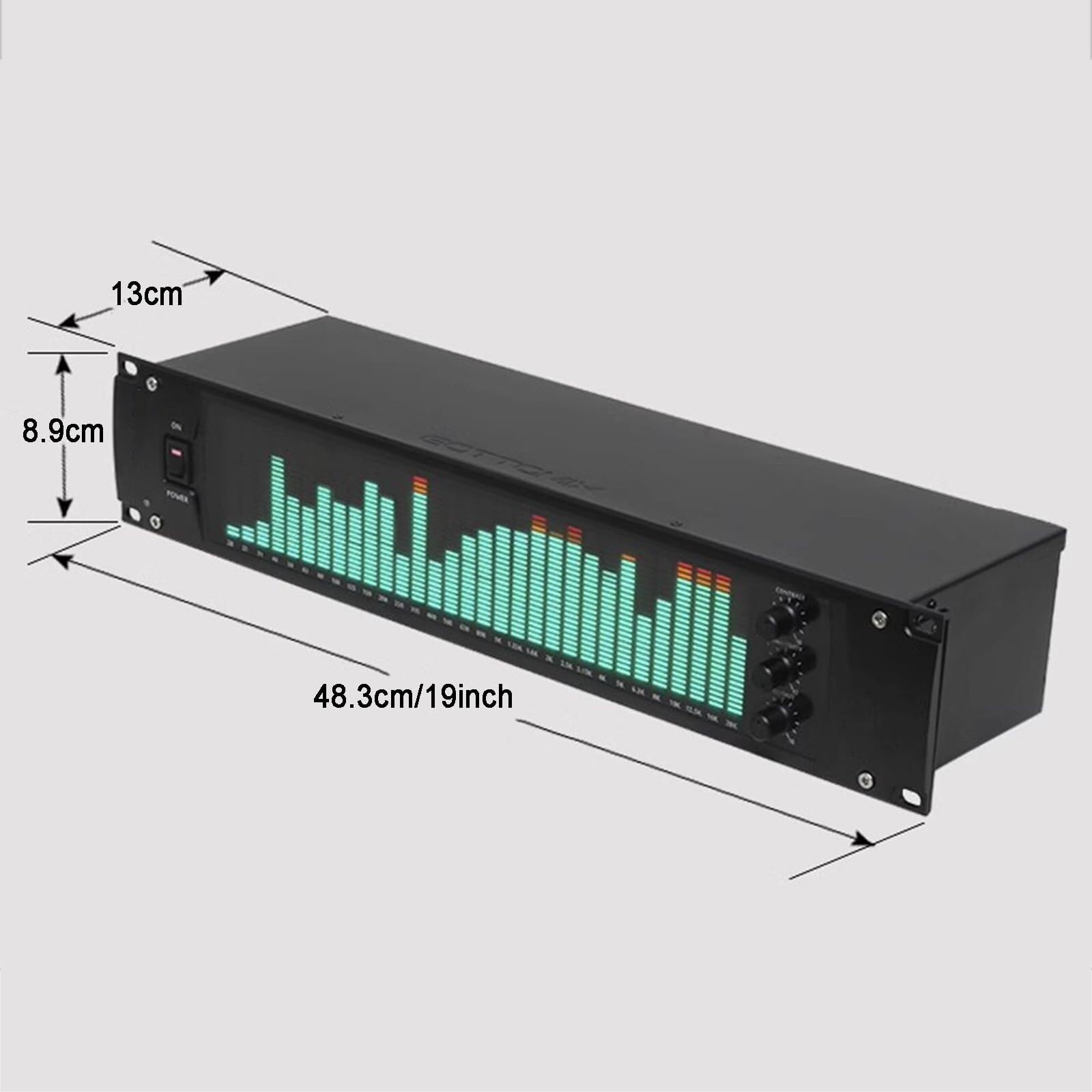 Audio Spectrum Analyzer, 31-Segment Music VU Meter, Echtzeit-Frequenzanzeige für KTV Stage Performance Studio