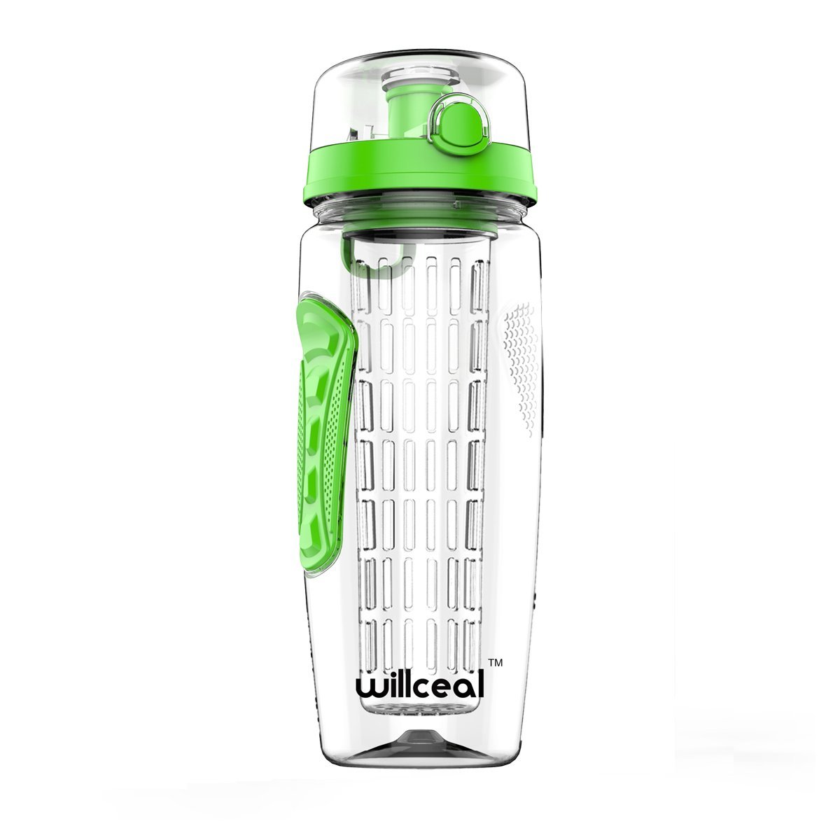 willceal Bouteille d'eau de sport en Tritan sans BPA, 1 L (1020,6 g), bouteille d'eau en plastique anti-fuite pour le sport, le vélo, la randonnée, le