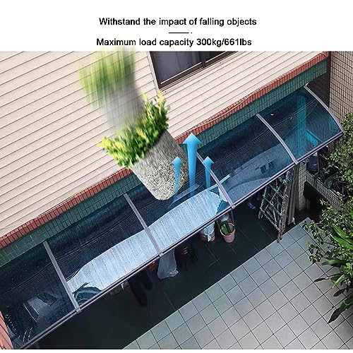 Cubierta de protección contra la lluvia con panel policarbonato solar para ventana 7