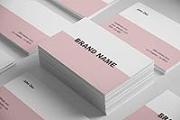 Vista 5 de Tarjetas de visita personalizadas de primera calidad, 250 tarjetas de diseño elegante y brillante papel metálico de 3.5 x 2 pulgadas, diseño