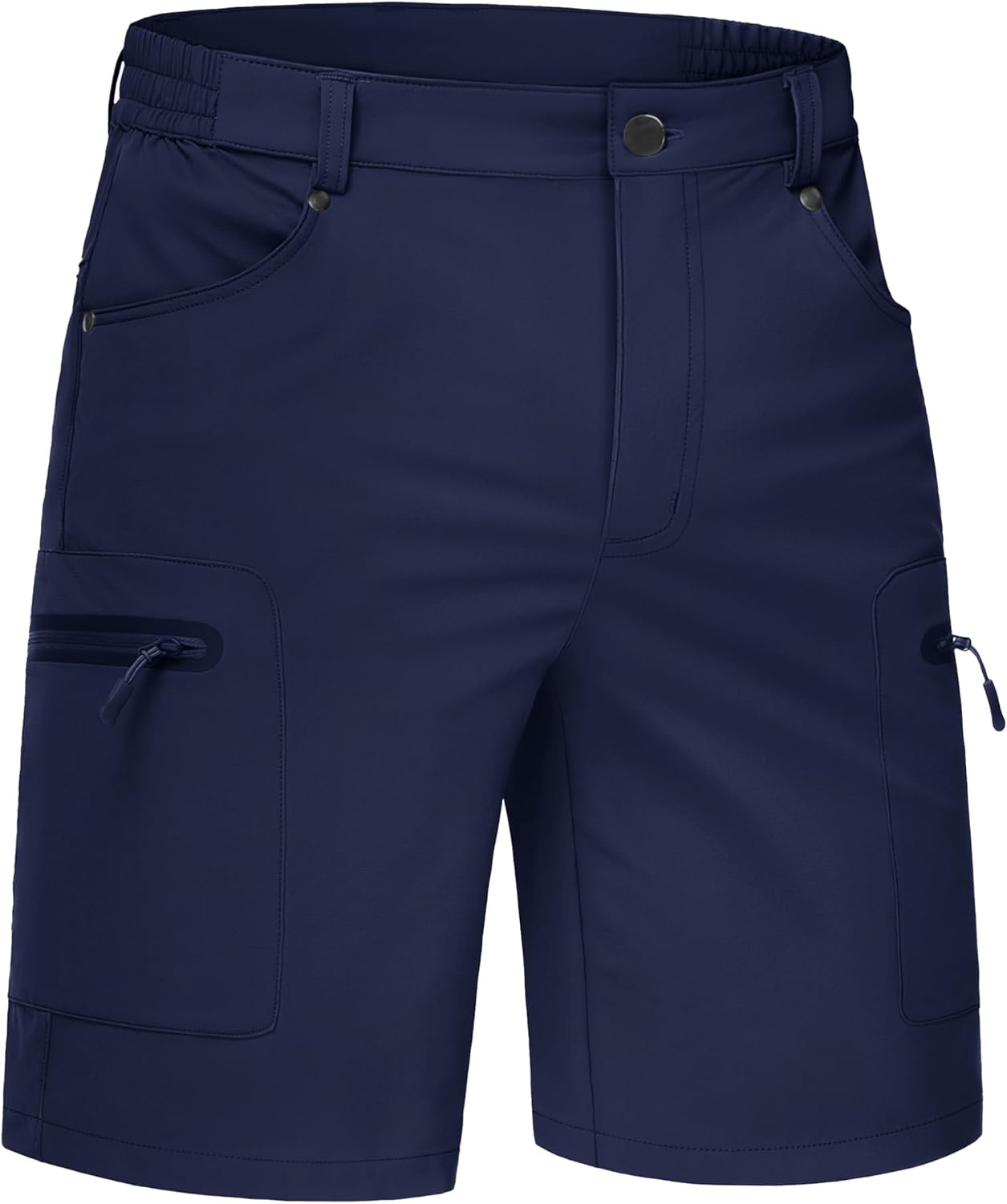 TACVASEN Men's Hiking Cargo Shorts 10" Quick Dry Lightweight Casual Summer Outdoor Golf Shorts with 5 Zipper Pockets