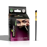 Vista 23 de MINA iBrow Kit de Color de Henna Profesional para Cabello con Paquete Combinado de Pincel Cubre Cabello Canoso - Dura hasta 6 semanas Sin Rubio