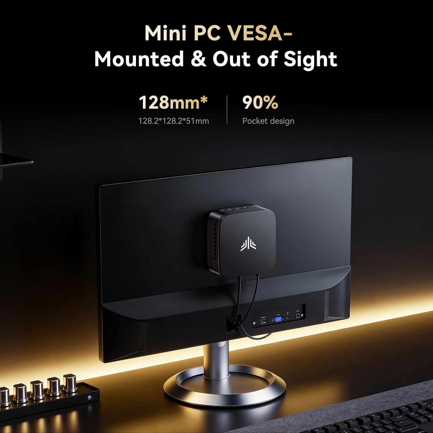 KAMRUI Pinova P1 Mini PC 16GB DDR4 RAM 512GB M.2 SSD, AMD Ryzen R2544 (Beats 4300U/3500U/10110U/N150, Up to 3.7 GHz) Mini Computers, Triple 4K Display, WiFi Bluetooth, Micro PC Business Office Home